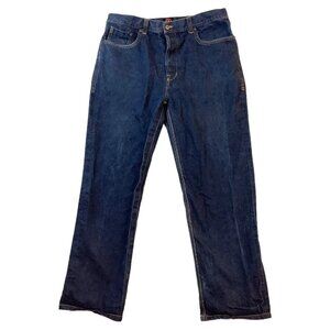 Gino Green Global Straight Leg Button-Fly Denim Jeans Blue Mens Size 38